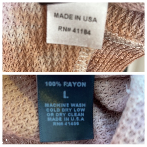 Nu Vintage Tie-Dye Waffle T-Shirt Sweater, Loose fit - Picture 9 of 13